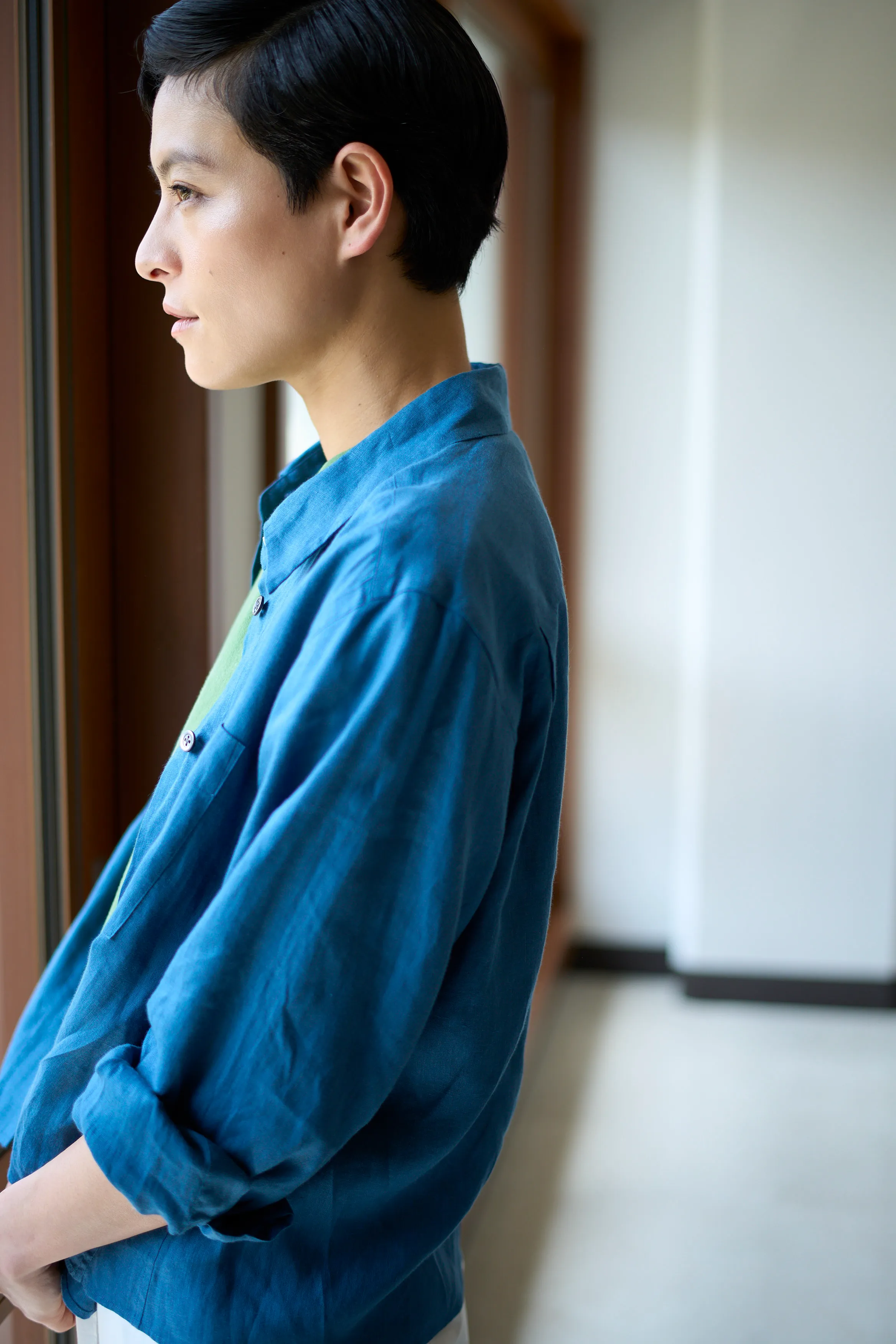 【新品】2022 マーガレットハウエル ワンピース　黒　菅原小春さん着用　とろみ HIGH SUMMER 2026 | MARGARET HOWELL