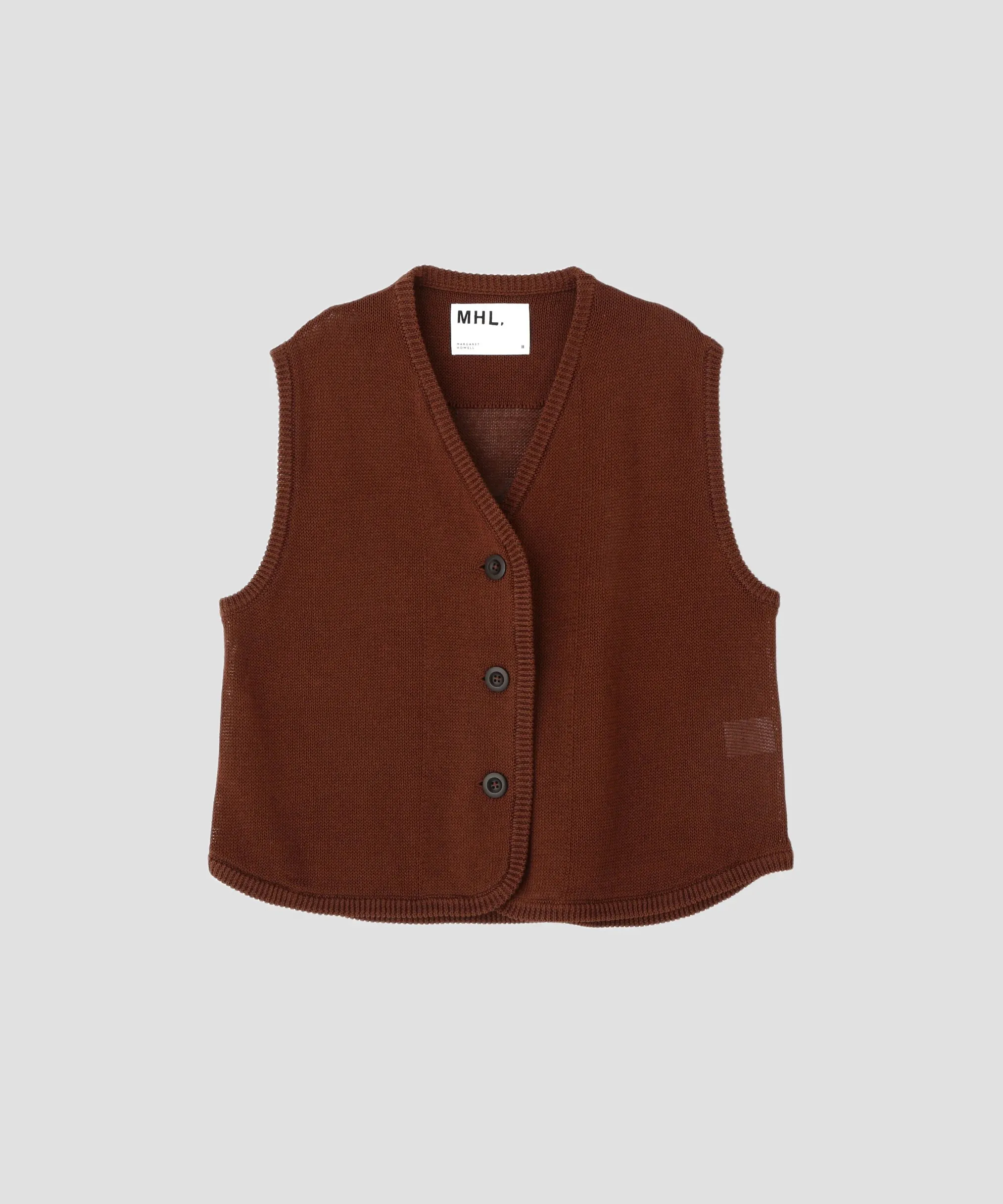 MHL ウールベスト　ブラウン MHL ウールベスト ブラウン MHL. / エムエイチエルマーガレット
